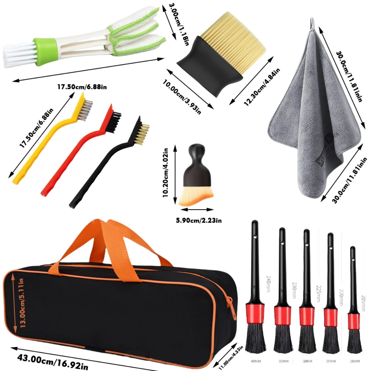 1‑15Pcs Multi‑Purpose Car Deta - огляд і ціна Dirt Brush Interior