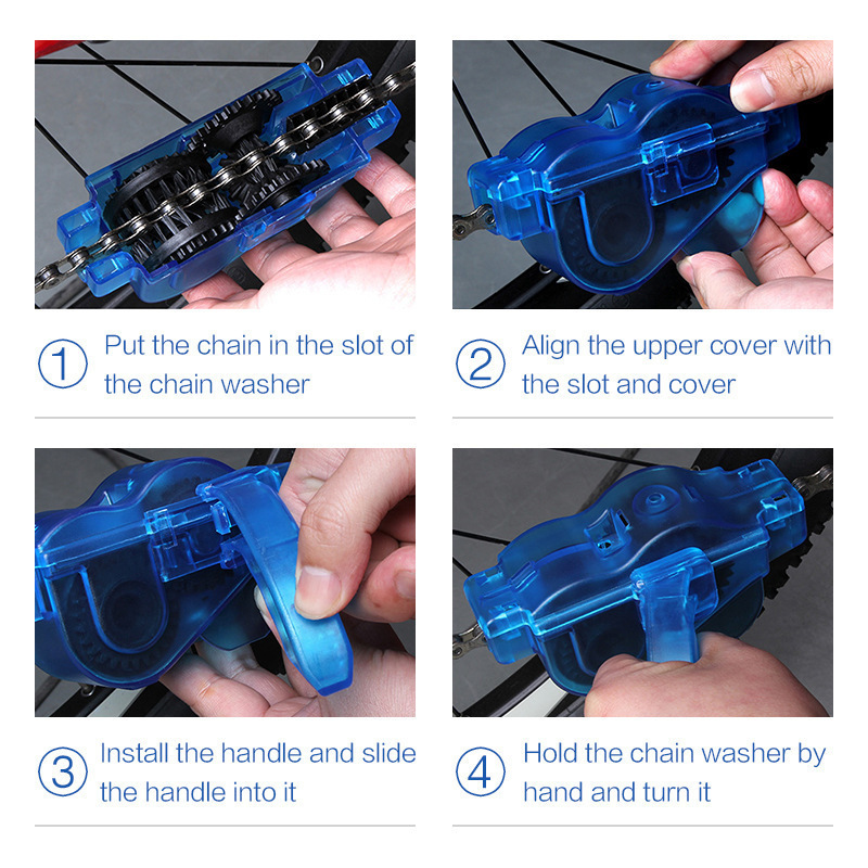 3Pcs Bicycle Chain Cleaner Kit - огляд і ціна Detailing Brush Set