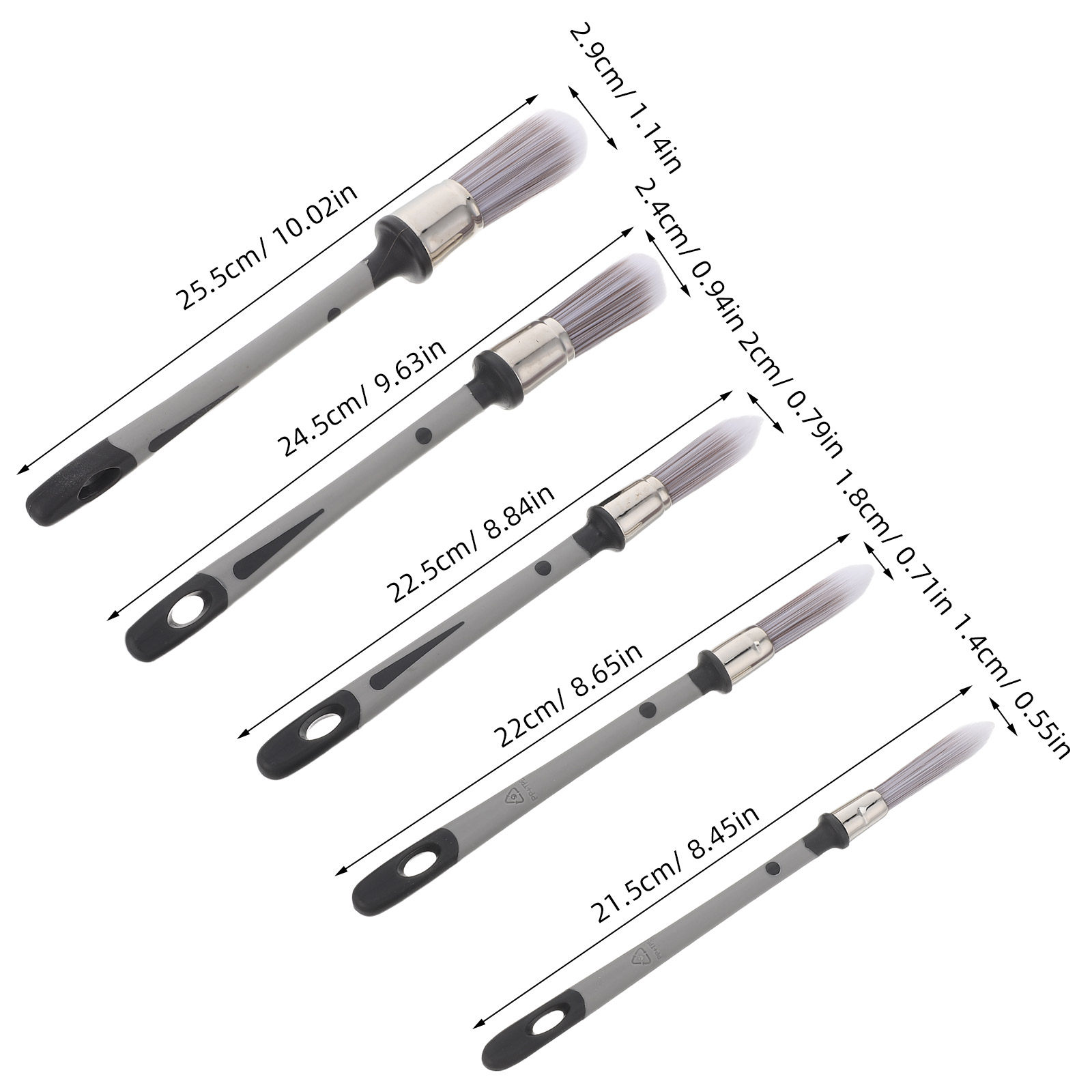 5Pcs Paint Brushes Detail Set  - огляд і ціна Detailing Brush Set